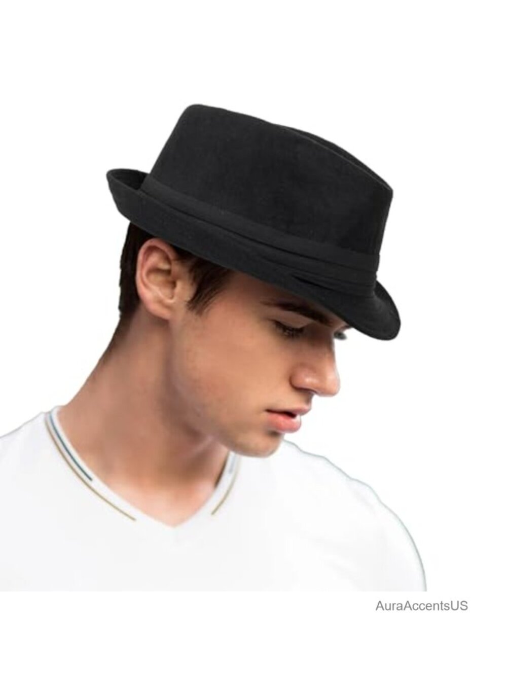 1920s Fedora Hat Men Short Brim Trilby Gangster Costume